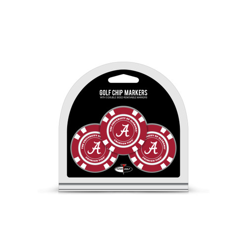 Alabama Crimson Tide Golf Chip with Marker 3 Pack