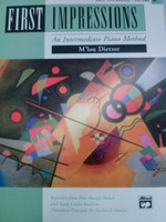First Impressions an Intermediate Piano Method by M'lou Dietzer,70% off