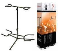 Double Guitar Stand - Heavy Duty, Suits All Guitars