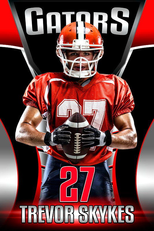 Player Banner Sports Photo Template For All Sports Battle Armour Iii Senior Sports Banners Templates