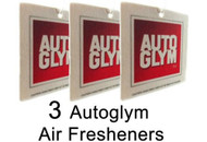 AutoGlym AIR FRESHENER x 3 