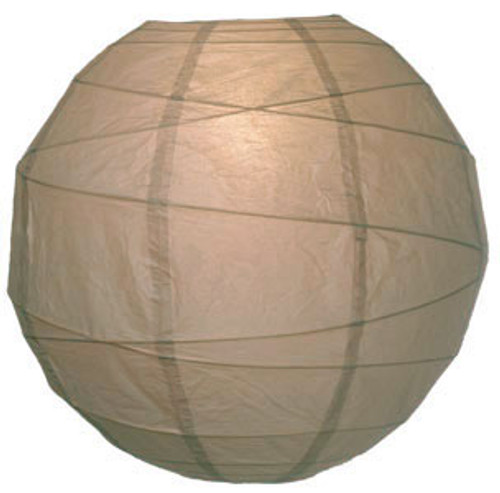 Premium Latte 14-Inch Round Paper Lantern