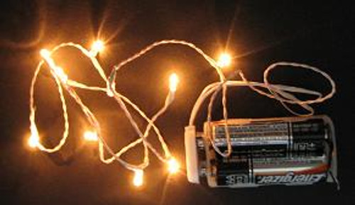 10 Lights on 30 Inch Single Wire (Green or White Wire)