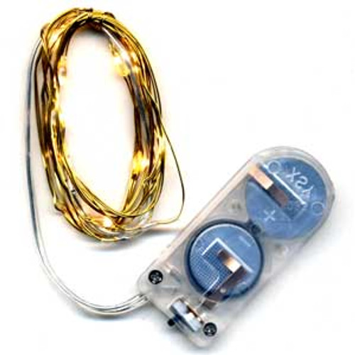 David Tutera Bridal Lights 4.2 ft. Gold Wire 12 Lights