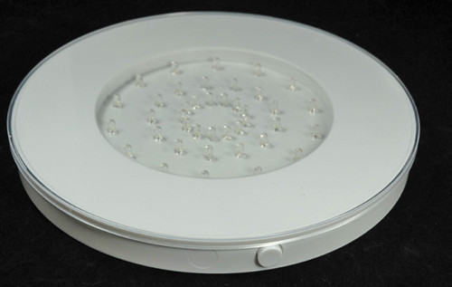 10 Inch LED Light Base for Centerpieces, 40 White LEDS - Battery Operated