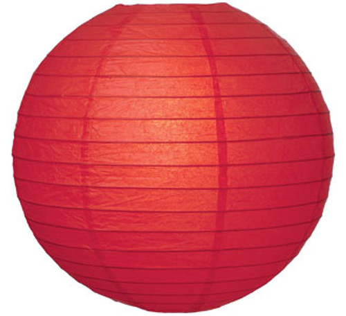 Premium Red 16-Inch Round Paper Lantern