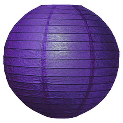 Premium Plum 16-Inch Round Paper Lantern