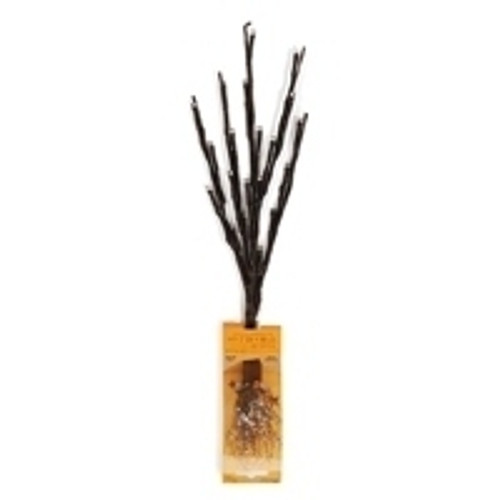 Brown 17 inch Branch with 20 Warm White LED Lights - Battery Operated