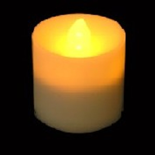 Acolyte Amber Votive Candle With Flicker