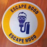 floorsign3.jpg Custom escape hood sign with graphics.