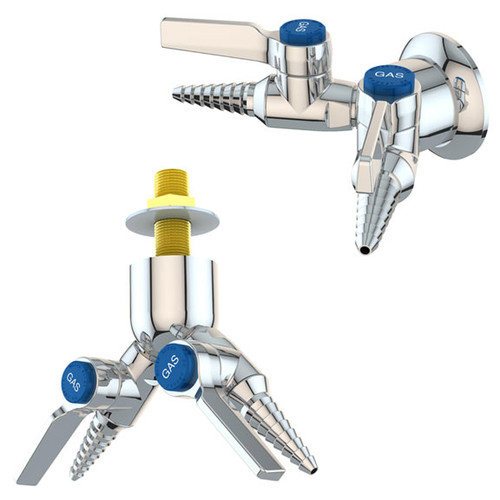 L4100131 Series Laboratory Gas Ball Valves w/ Deck Mounted Turrets
