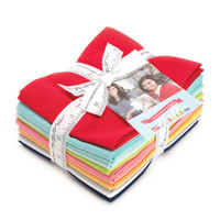 Moda Fabric Precuts - Fat Quarter Bundle - Designer Select Bella Colours - Bonnie & Camille