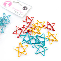 Freckled Fawn - Paper Clips - Retro Star Set