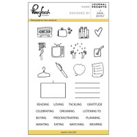 Pinkfresh Studio Clear Stamp Set - Journal Prompts