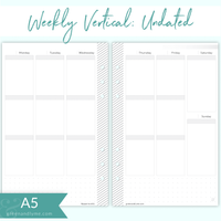 Green and Lyme - A5 Weekly Vertical Undated