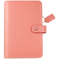 Color Crush Faux Leather Personal Planner 5.25" X 8" - Pretty Pink - Binder Only