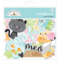 Doodlebug Odds & Ends Die-Cuts - Kitten Smitten - Set of 88