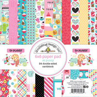 Doodlebug Double-Sided Paper Pad 6" x 6" - So Punny