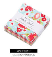 Moda Fabric Precuts Mini Charm Pack - Little Ruby by Bonnie and Camille