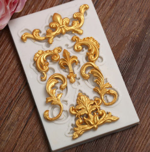 Scroll Decorative accent Small Silicone Mold Scroll Decorative accent Small Silicone Mold