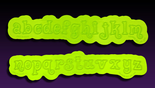Swirly Lowercase Flexabet Letters by Marvelous Molds Swirly Lowercase Flexabet Letters by Marvelous Molds