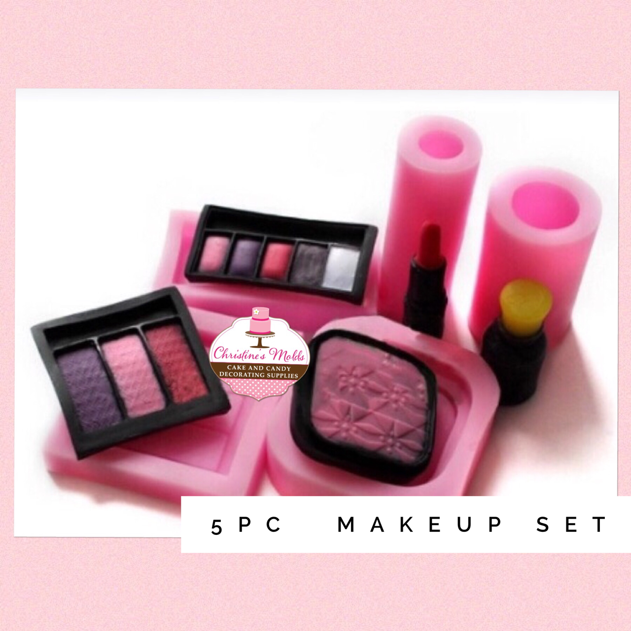 5pc Makeup Mold Set Christines Molds