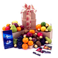 Fruit Hamper Tower Chocolate Deluxe Gift - Free Shipping