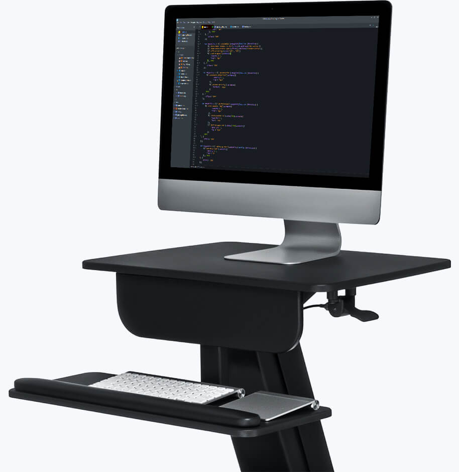 smug desk height adjustable standing desk converter