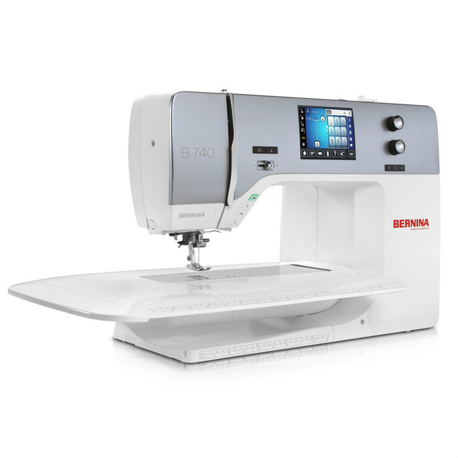 Bernina 740 sewing machine with free arm table extension
