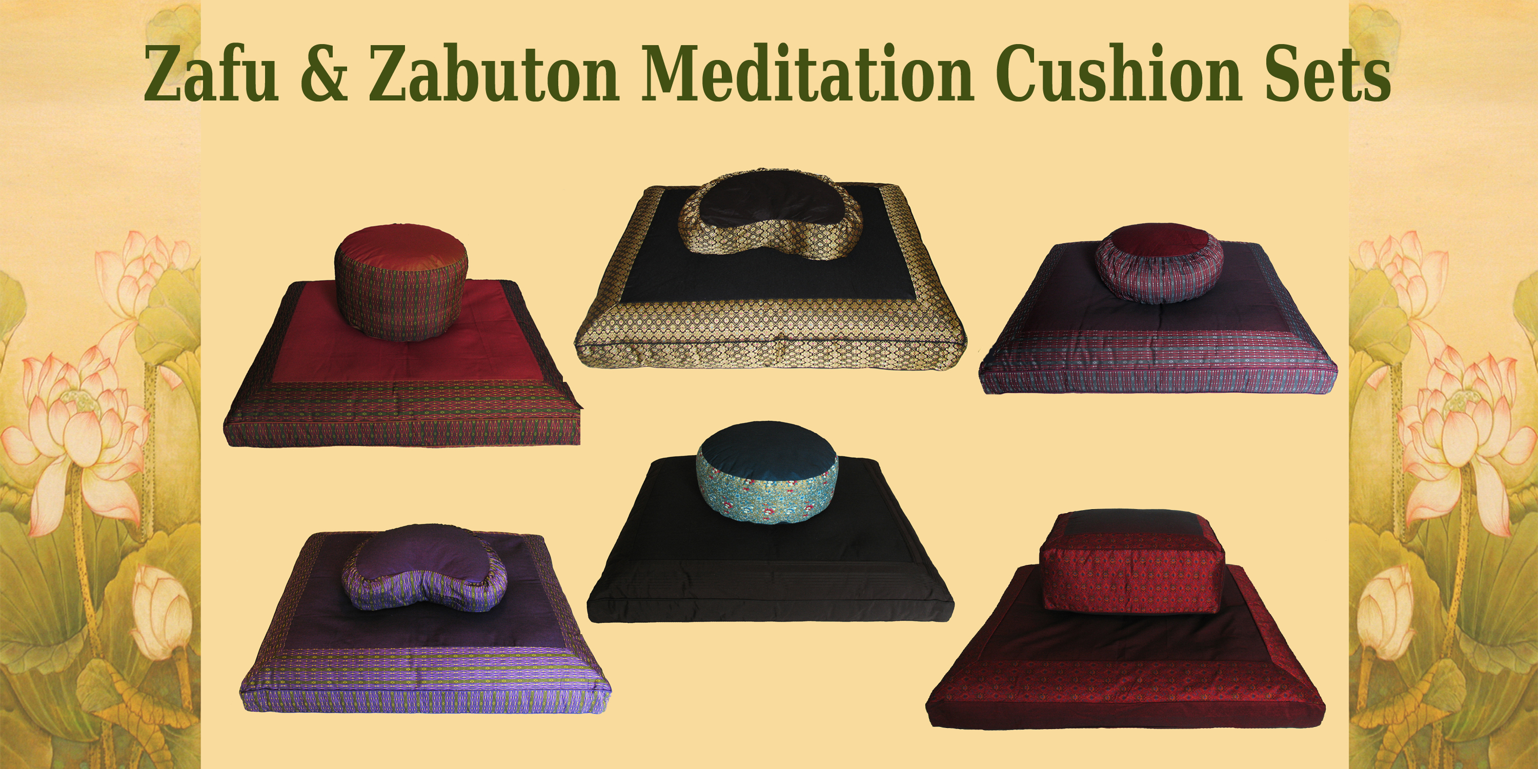 Meditation Cushion Sets Zafu Zabuton Meditation Cushion Set Global
