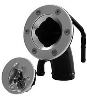 fuel filler cap flush mount angled remote neck aero series