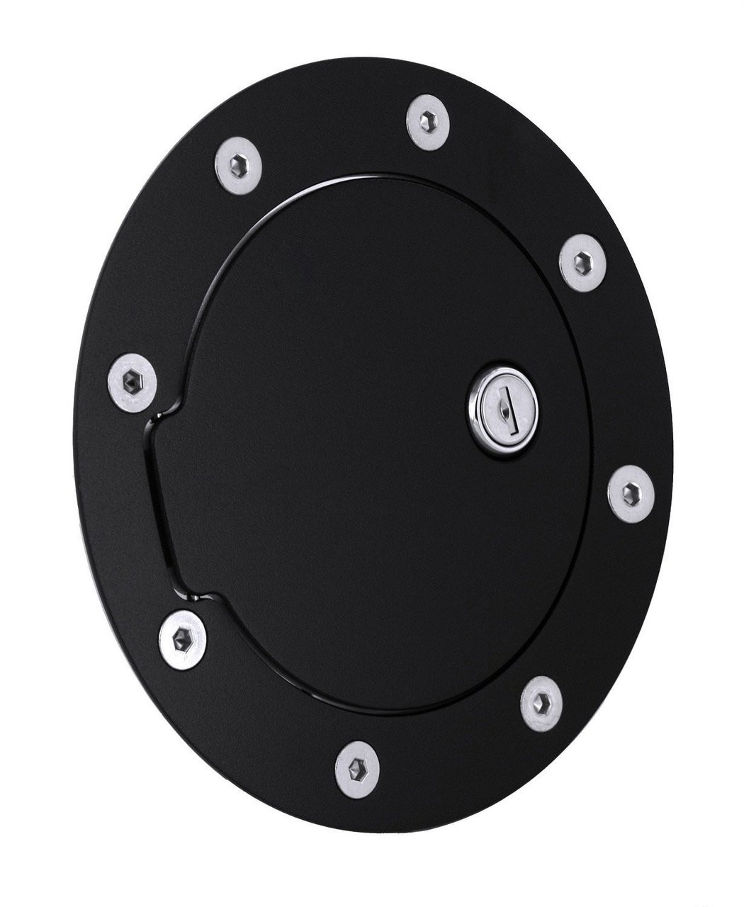 Locking Universal Fuel Door Anodized Black