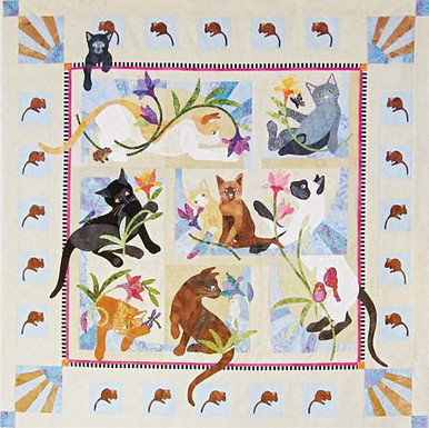cat academy cushlas village fabrics tole christmas by moda