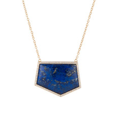 Blue Marcia Moran Jewelry Geometric Shaped Necklace