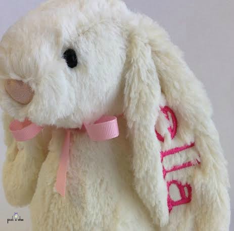 jellycat monogrammed bunny