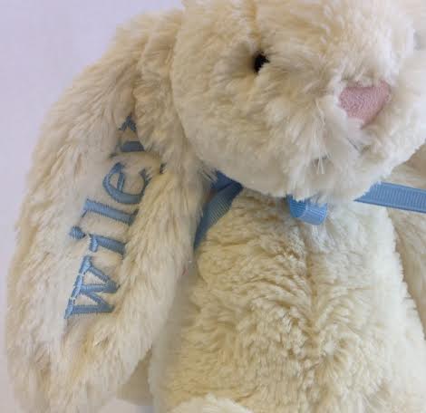 monogrammed jellycat bunny