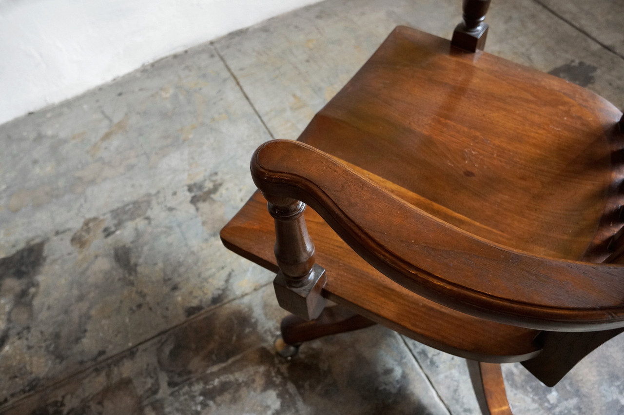 sold classic wood lawyer s chair by taylor chair company c 1940s