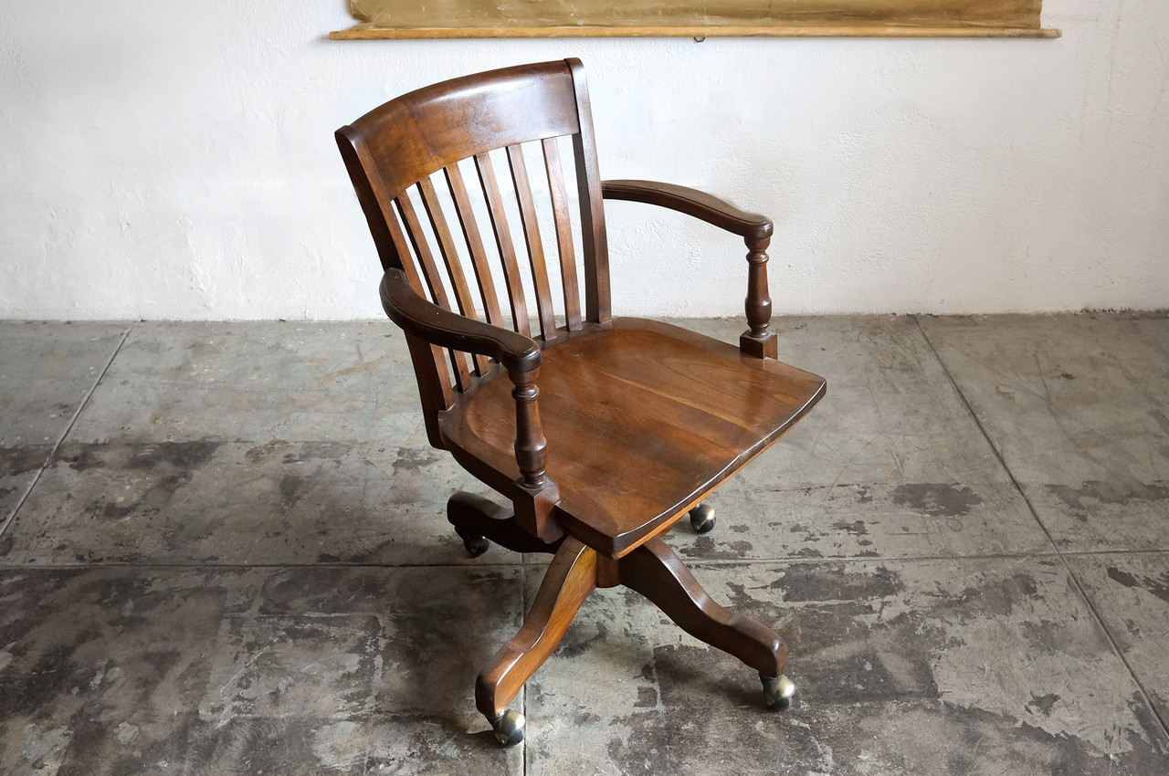 sold classic wood lawyer s chair by taylor chair company c 1940s