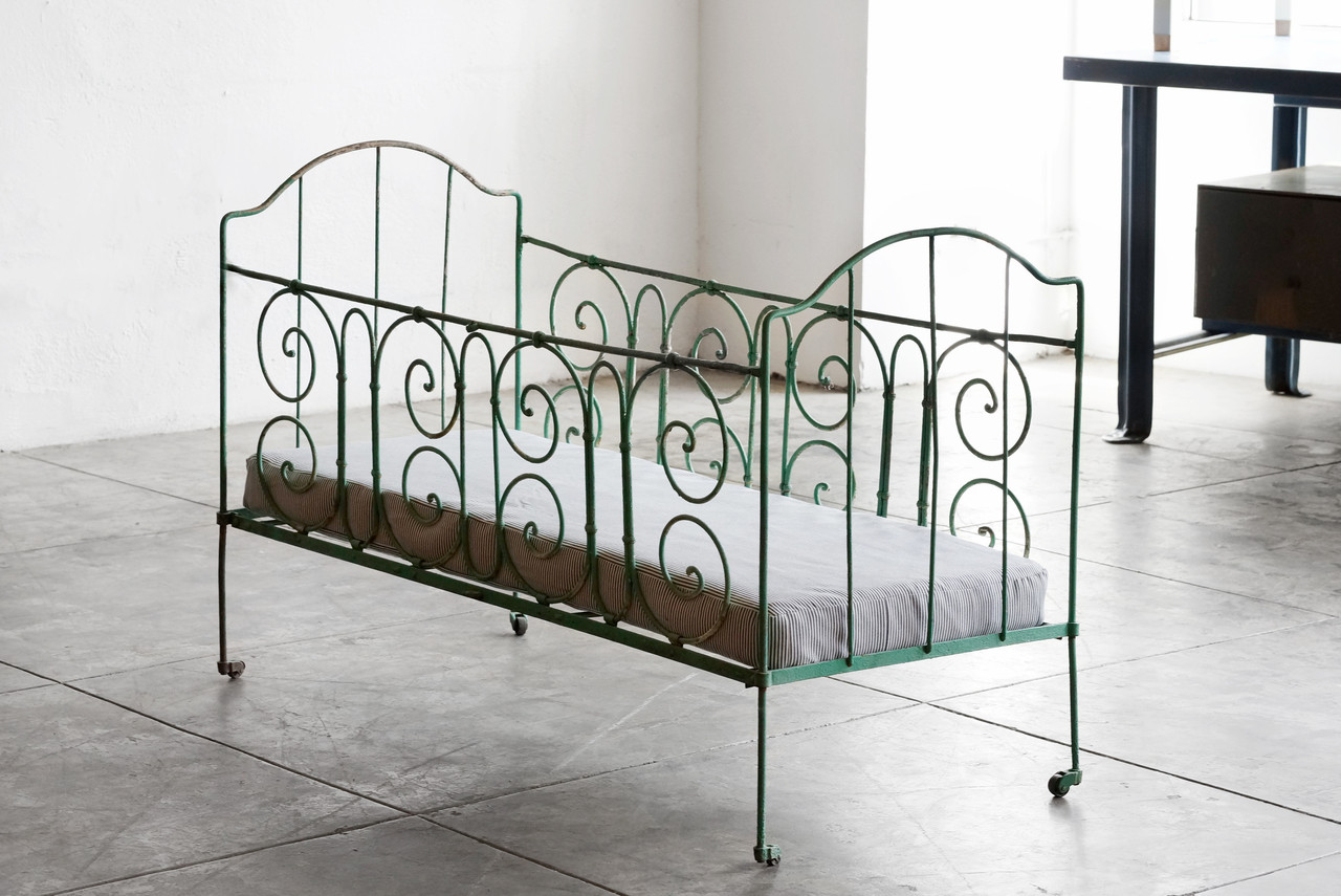 SOLD - Antique French Wrought Iron Baby Crib - Rehab Vintage Interiors SOLD - Antique French Wrought Iron Baby Crib - SOLD - Antique French Wrought Iron Baby Crib - Rehab Vintage Interiors