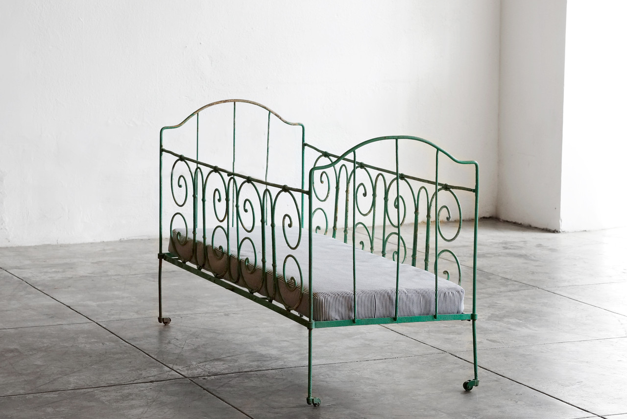 SOLD - Antique French Wrought Iron Baby Crib - Rehab Vintage Interiors SOLD - Antique French Wrought Iron Baby Crib - SOLD - Antique French Wrought Iron Baby Crib - Rehab Vintage Interiors