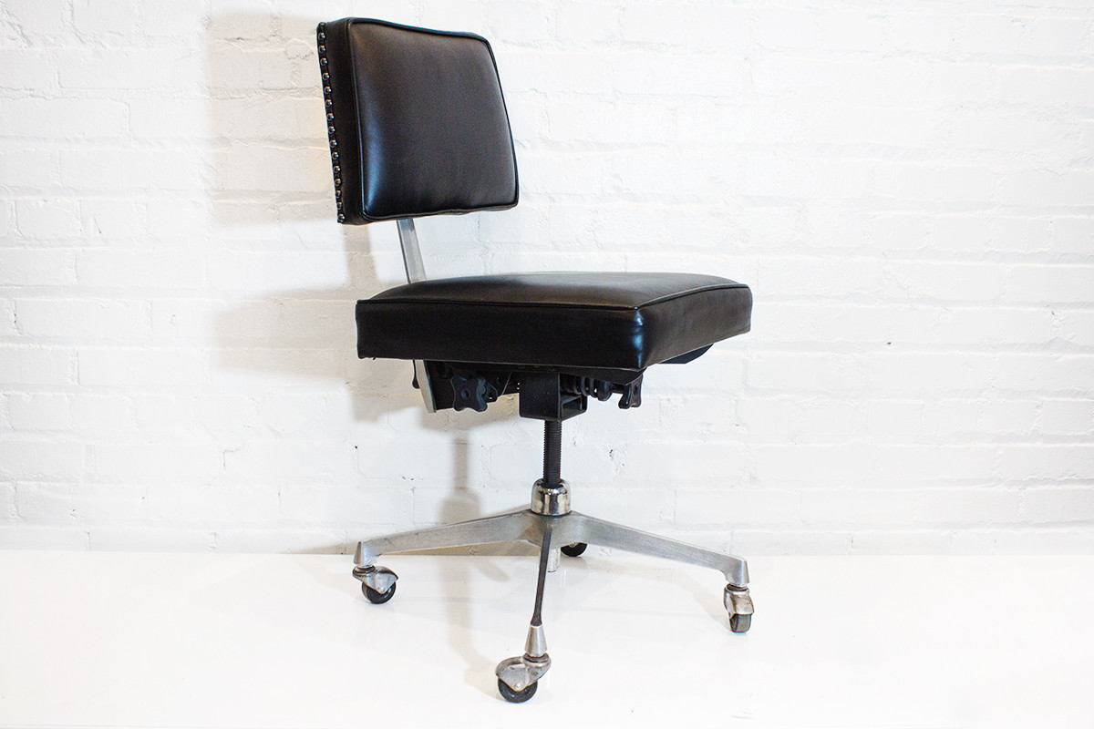 sold mid century cast aluminum task chair c 1960 rehab vintage