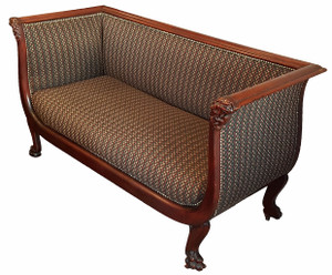 Antique Sofa with Modern Upholstery