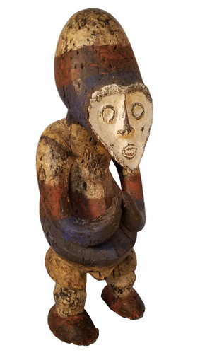 African Carved Fang Figure right face