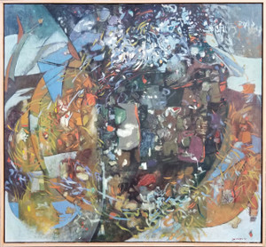 Mama Mom Mother Never Gone Abstract Oil on canvas by Lois Foley