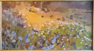 Field of Flowers - Oil on Canvas by Catherine McCormick