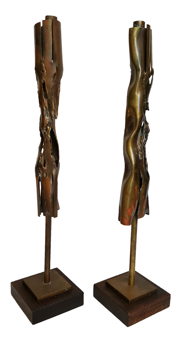 Brutalist Candlesticks by Robert Stanton