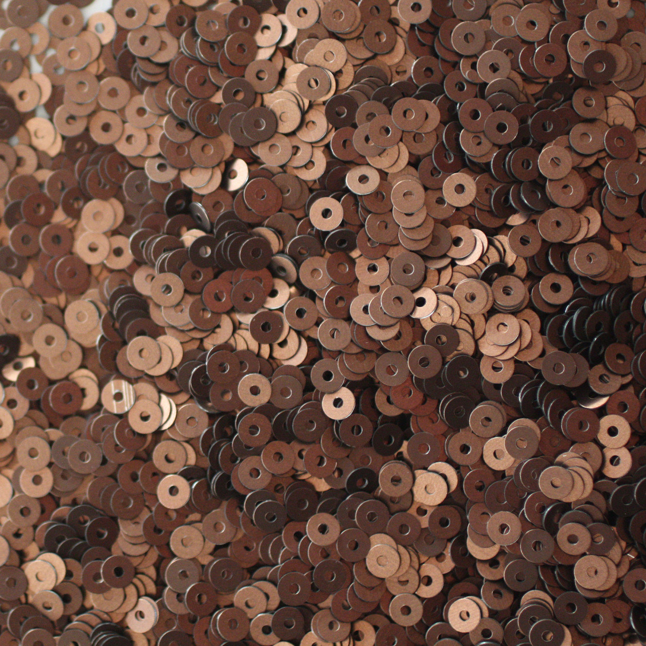 3mm Sequins Bronze Brown Matte Silk Frost SequinsUSA