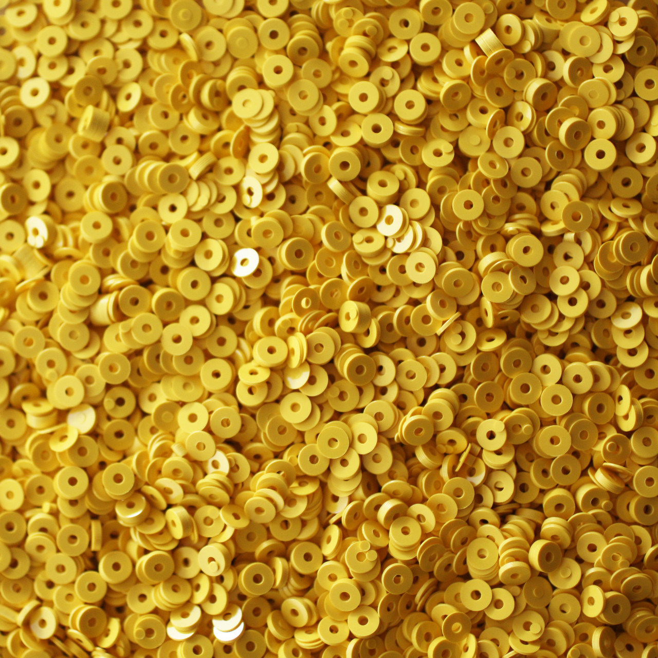 3mm Sequins Yellow Opaque SequinsUSA