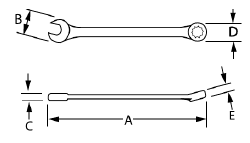 26MM Williams Sc Combination Wrench - 12 Pt  1226MSC-TH