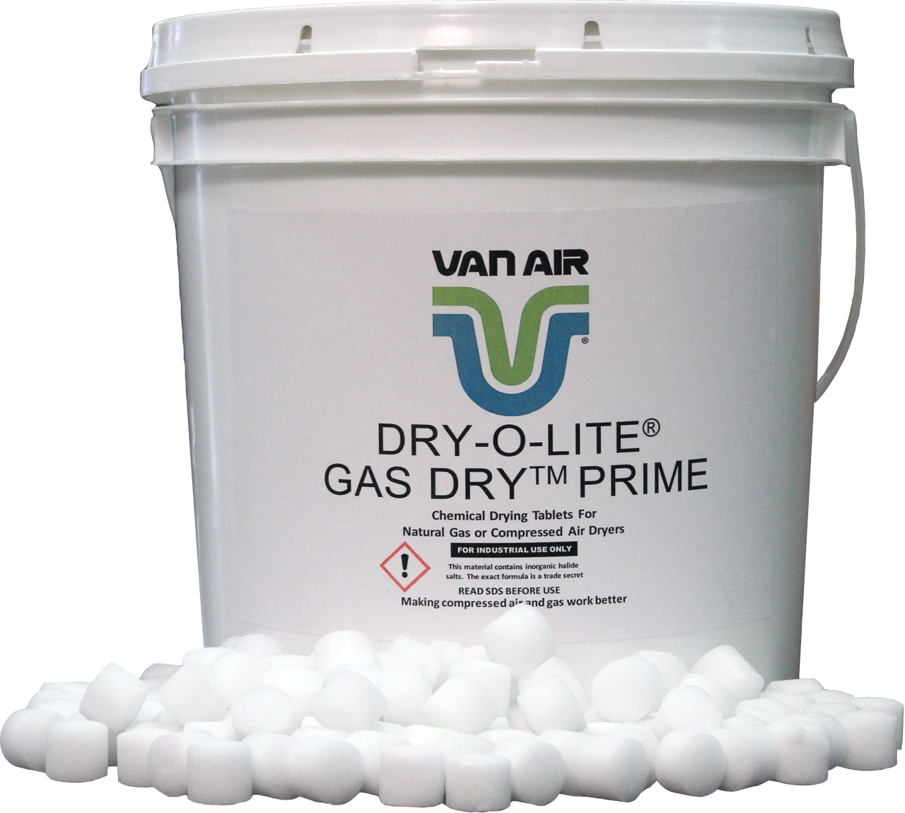 VAN AIR DRYOLITE DESICCANT 18LB PAIL, 330403, Sodium Chloride